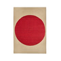 nanimarquina - Topo wool rug, 170 x 240 cm, red