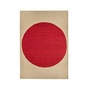 nanimarquina - Topo wool rug, 170 x 240 cm, red