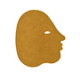 nanimarquina - Talk Talk wool rug, small, 85 x 95 cm, mustard yellow