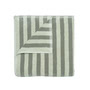Blomus - Arto Bath towel, 140 x 70 cm, wide stripes, desert sage / agave green