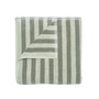 Blomus - Arto Bath towel, 140 x 70 cm, wide stripes, desert sage / agave green