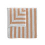 Blomus - Arto Bath towel, 140 x 70 cm, wide stripes, micro chip / tan