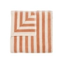 Blomus - Arto Bath towel, 140 x 70 cm, wide stripes, moonbeam / amber brown