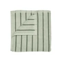 Blomus - Arto Bath towel, 140 x 70 cm, thin stripes, desert sage / agave green