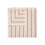 Blomus - Arto Bath towel, 140 x 70 cm, thin stripes, moonbeam / amber brown