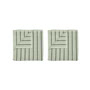 Blomus - Arto guest towel, 50 x 30 cm, desert sage / agave green (set of 2)