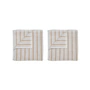 Blomus - Arto guest towel, 50 x 30 cm, micro chip / tan (set of 2)