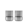 Blomus - Calma Lantern, Ø 7 cm, smoke / stainless steel matt (set of 2)