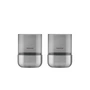 Blomus - Calma Lantern, Ø 7 cm, smoke / stainless steel matt (set of 2)