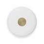 Northern - Glint LED wall light, large, opal white / brass, Ø 36 cm