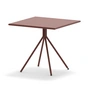 Vermobil - Twist table, 80 x 80 cm, terracotta