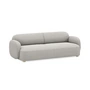 Northern - Gem 3-seater sofa, 220 x 97 cm, light oiled oak / aluminum grey ( Nevotex Grace )
