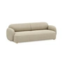 Northern - Gem 3-seater sofa, 220 x 97 cm, light oiled oak / sand ( Nevotex Grace )