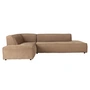Zuiver - Fat Freddy Rib Corner sofa, left / caramel