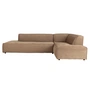 Zuiver - Fat Freddy Rib Corner sofa, right / caramel