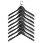 HAY - Soft Coat Coat hanger slim, black (8 pcs.)