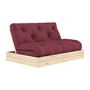 Karup Design - Flip day bed, 140 x 200 cm, natural pine / bordeaux (710)