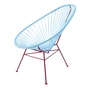 Acapulco Design - Acapulco Classic Chair, ICDMX_ST UNO, light blue / burgundy