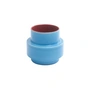 Acapulco Design - Los Floreros Vase, CDMX_ST1, cenote, light blue / burgundy red