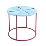 Acapulco Design - The Side Table, mesita, ICDMX_1, light blue / burgundy red