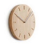 applicata - Watch:Out wall clock, natural oak / gray
