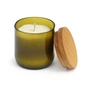 side by side - Scented candle in a glass, lemon, Ø 7.5 cm, green