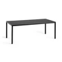 Hay - T12 table, 200 x 95 cm, linoleum black / black