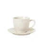 Broste Copenhagen - Nordic Vanilla Cup with saucer, Ø 14 x 8.8 cm