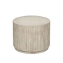 Broste Copenhagen - Rillo Side table, Ø 56 x H 42 cm, antique beige