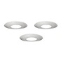 Stoff Nagel - Candle sleeve, Ø 2.85 cm, chrome (set of 3)