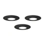 Stoff Nagel - Candle sleeve, Ø 2.85 cm, black (set of 3)