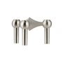 Stoff Nagel - Candle holder, brushed chrome