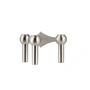 Stoff Nagel - Candle holder, brushed chrome