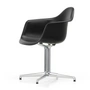 Vitra - Eames Plastic Armchair DAL RE, polished / deep black (felt glides basic dark)