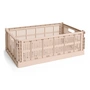 HAY - Colour Crate Basket L, 53 x 34.5 cm, powder, recycled