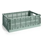 HAY - Colour Crate Basket L, 53 x 34.5 cm, sage green, recycled