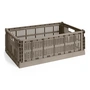 HAY - Colour Crate Basket L, 53 x 34.5 cm, warm gray, recycled