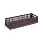 HAY - Color Crate basket Mini Oblong, bordeaux, recycled