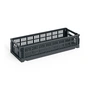HAY - Color Crate basket Mini Oblong, charcoal, recycled