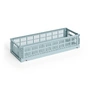 HAY - Color Crate basket Mini Oblong, dusty blue, recycled