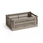 HAY - Colour Crate Basket S, 26.5 x 17 cm, warm gray, recycled