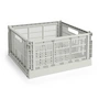 HAY - Color Crate Basket Square L, 42 x 42 cm, grey, recycled