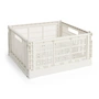 HAY - Color Crate Basket Square L, 42 x 42 cm, off-white, recycled