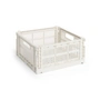 HAY - Colour Crate Square M basket, 29.5 x 29.5 cm, off-white, recycled