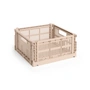 HAY - Colour Crate Square M basket, 29.5 x 29.5 cm, powder, recycled