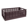 HAY - Colour Crate Basket XL, 68 x 42 cm, bordeaux, recycled