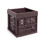 HAY - Colour Crate basket Cube, 29.5 x 29.5 cm, bordeaux, recycled