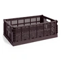HAY - Colour Crate Basket L, 53 x 34.5 cm, bordeaux, recycled