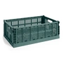 HAY - Colour Crate Basket L, 53 x 34.5 cm, dark green, recycled