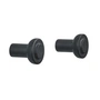 Zone Denmark - Sensu Coat hook Ø 2.5 cm, black (set of 2)